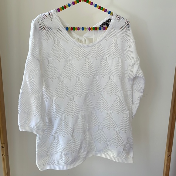 next Sweaters - 🤍 HEART knitted 3/4 sleeve jumper